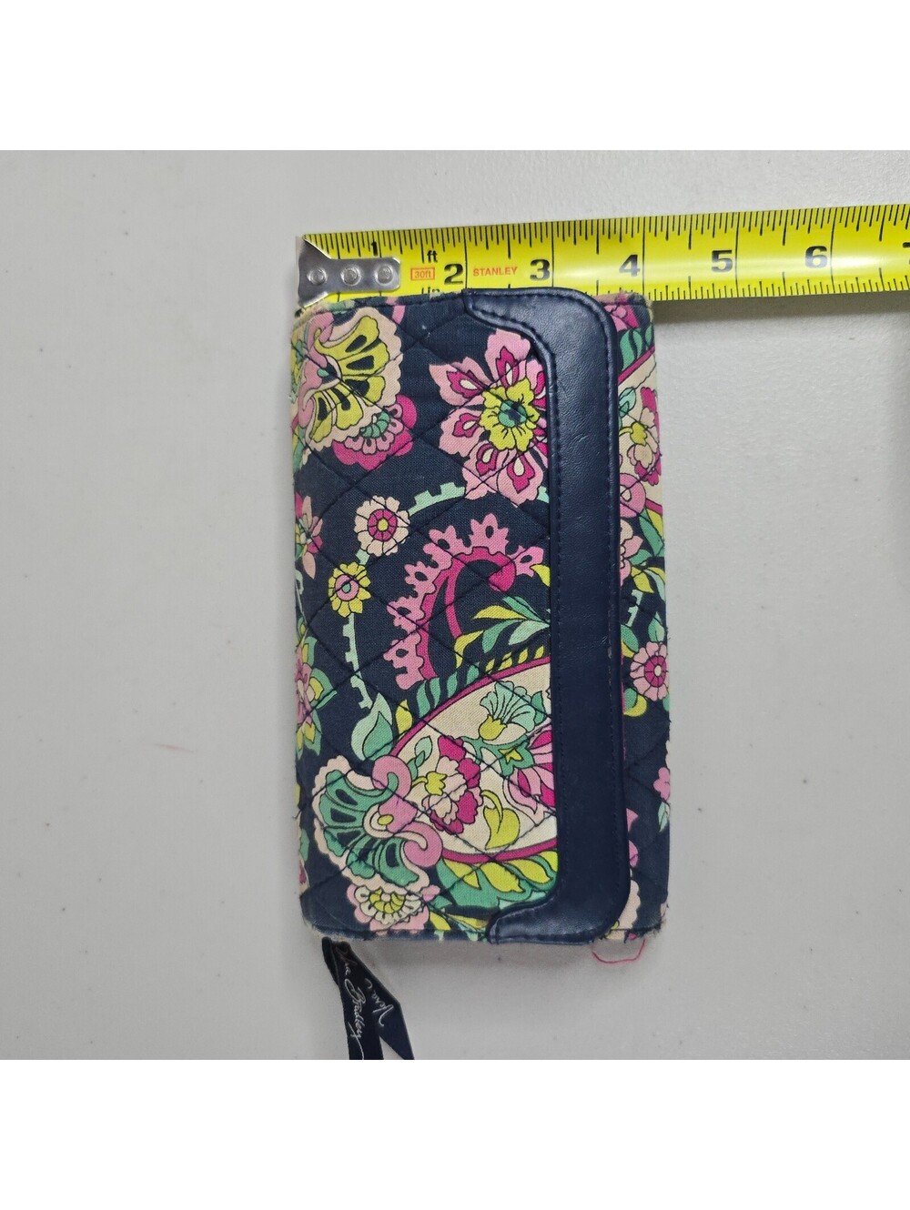 Vera Bradley Woman's Quilted Paisley Floral Psychedelic Wallet - Picture 3 of 10